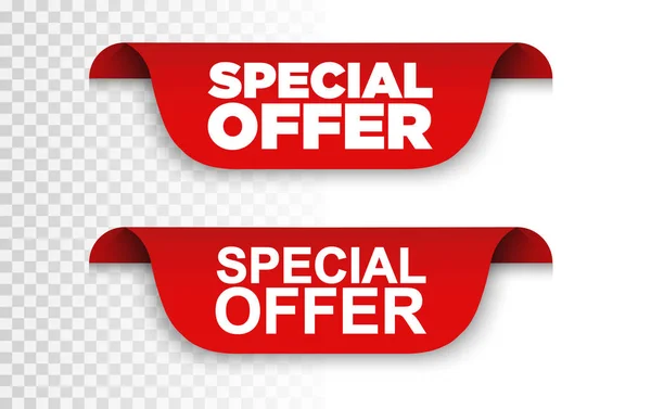 Banner speciale aanbieding. Vector-vaandel — Stockvector