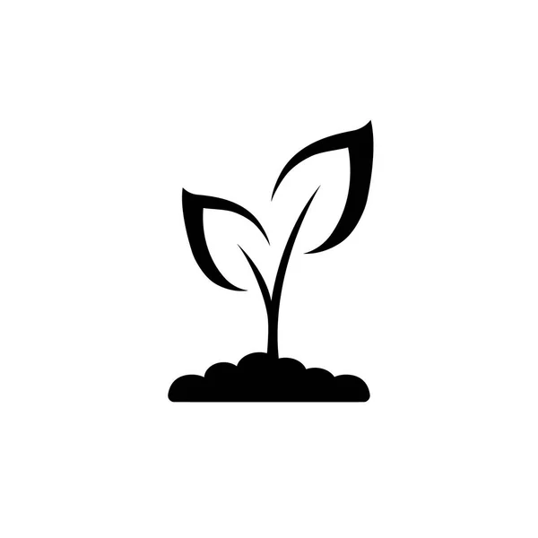 Het pictogram van de plant. Vectorillustratie-pictogram. — Stockvector