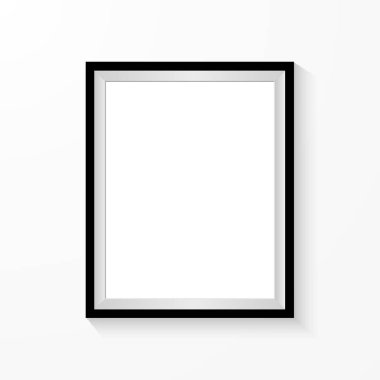 Beyaz arka plan üzerinde izole gerçekçi resim çerçevesi