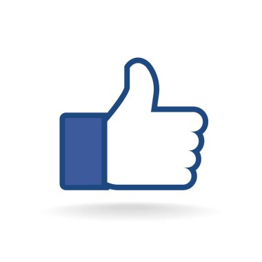 Simgeler gibi, Vektör illüstrasyonunu Başparmaklar yukarı