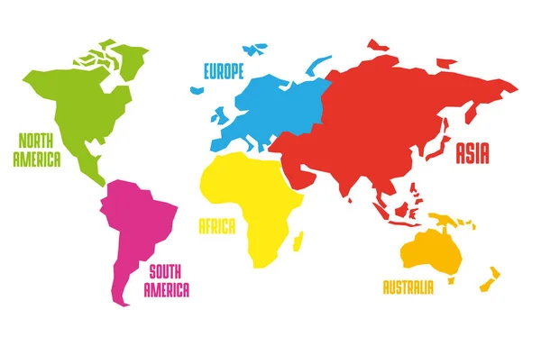 Vektor illustration av karta över världen — Stock vektor