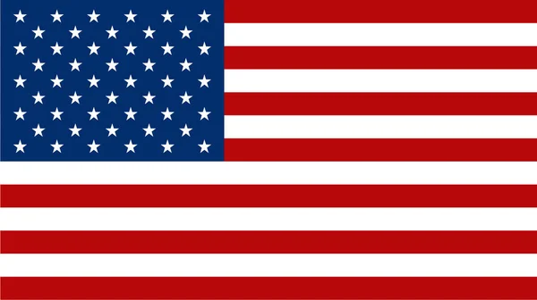 Symbol americké vektorové vlajky. Vektorová ilustrace — Stockový vektor