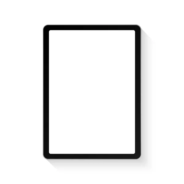 Tablet, dispositivo. Cornice illustrazione vettoriale con ombra — Vettoriale Stock
