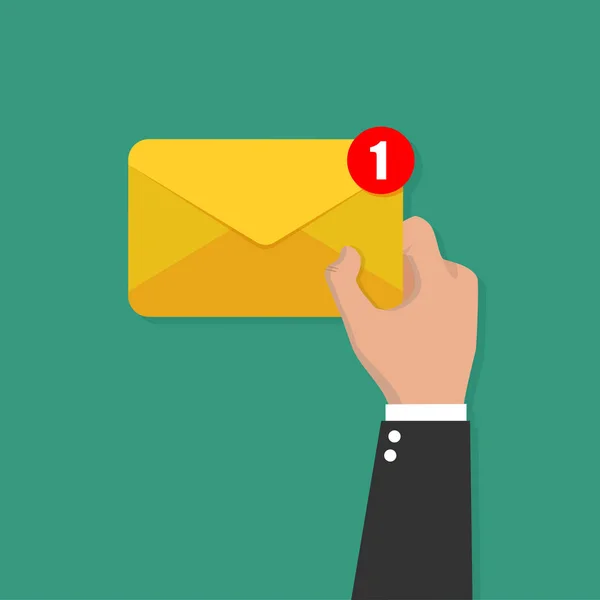 Email ou SMS Email et vecteur de concept de messages entrants — Image vectorielle