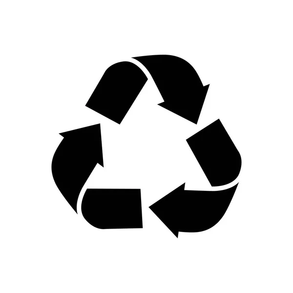 Symbole pour les produits recyclables. Icône recyclée — Image vectorielle