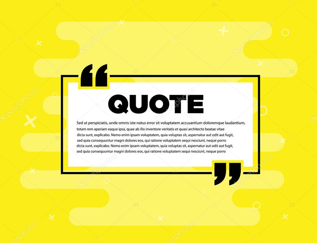 Remark quote text box poster