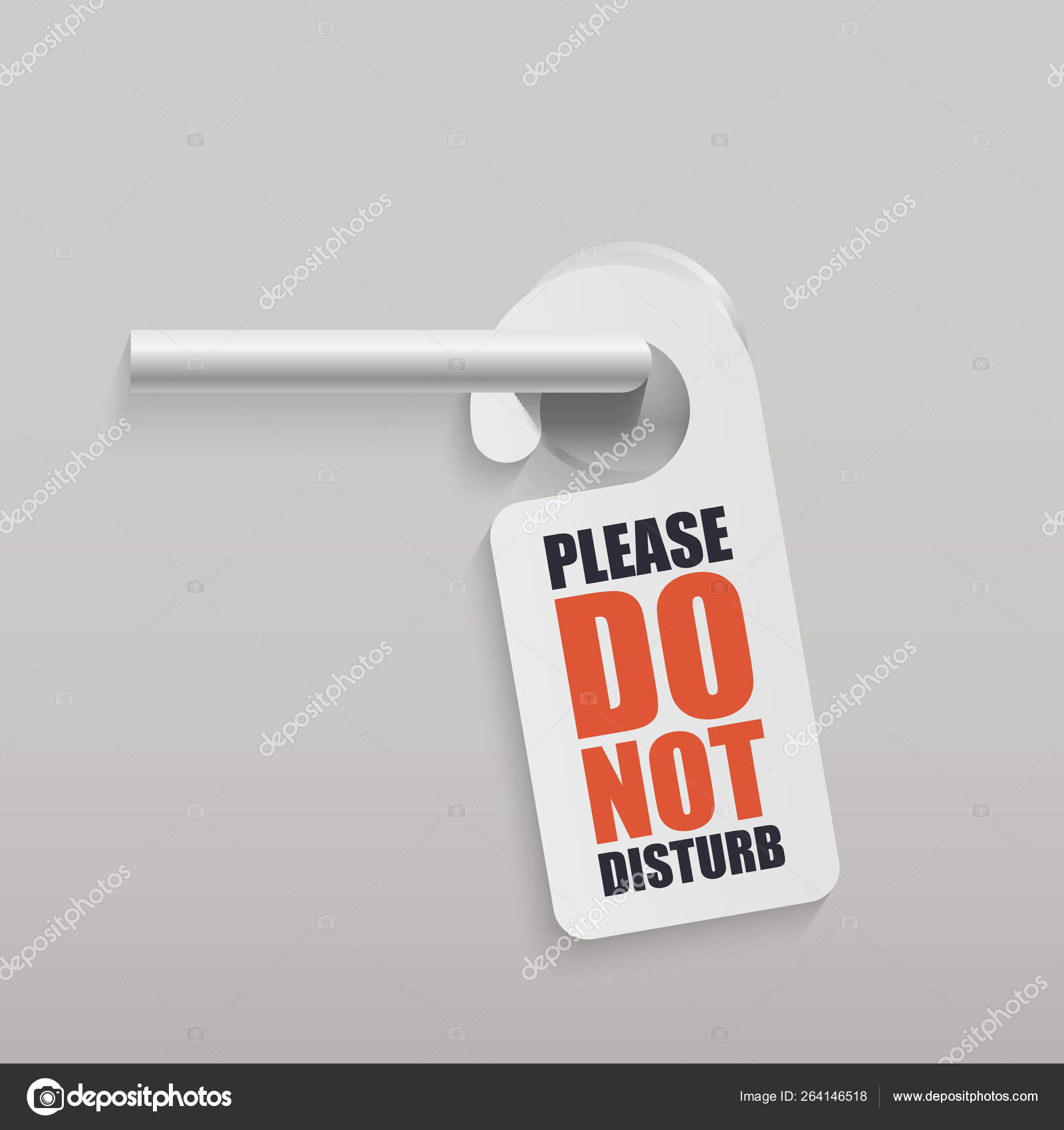 Download Door Hanger Mockup With Handle Vector Vector Image By C 4zeva Vector Stock 264146518