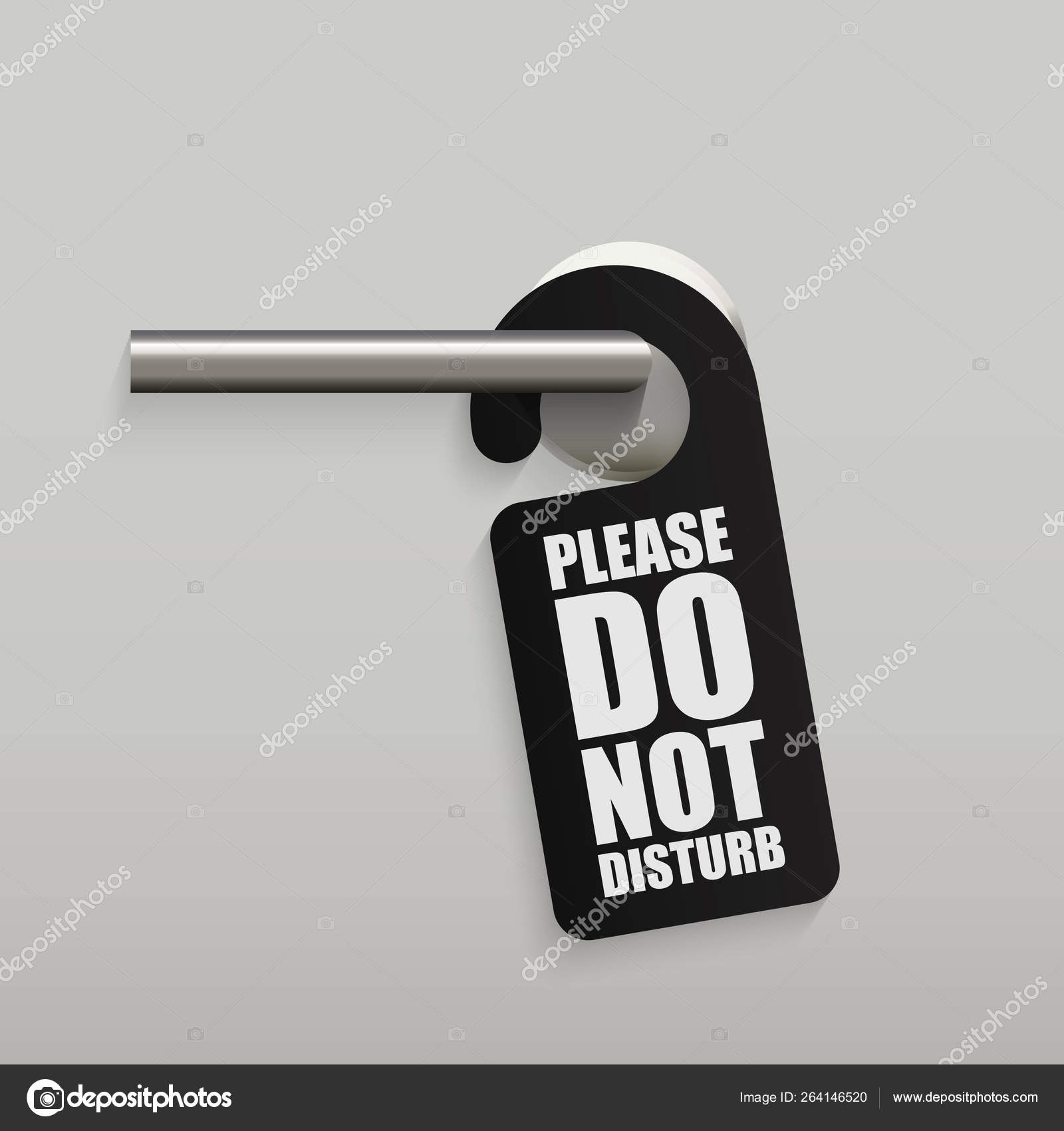 Download Door Hanger Mockup With Handle Vector Vector Image By C 4zeva Vector Stock 264146520