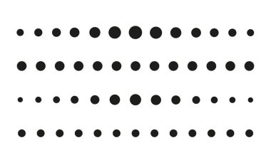 Noktalı çizgi vektör basit şekil