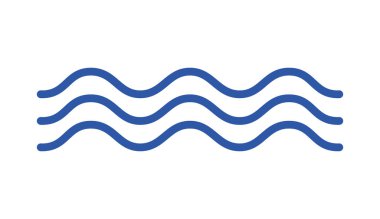 Dalga simgesi. Vektör çizim