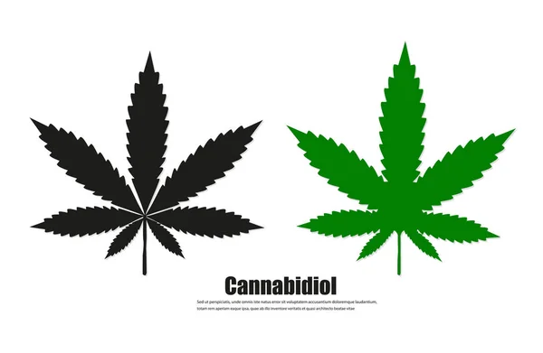 Cannabis sign icon. vector illustration concept image icon — Stock Vector