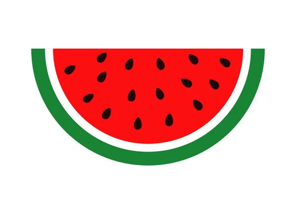 Flat ikonen skiva vattenmelon. Vektor illustration icon — Stock vektor