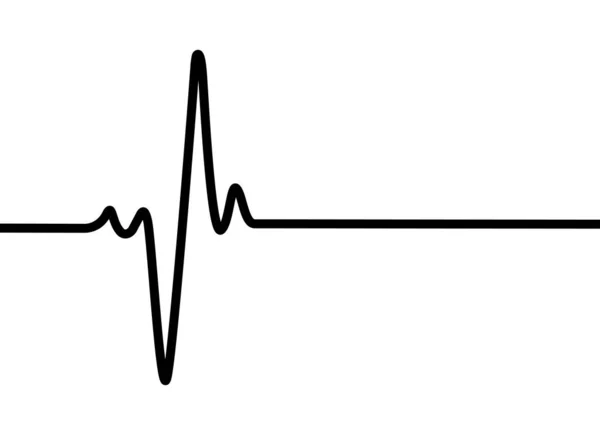 Vetor de linha de batimentos cardíacos — Vetor de Stock