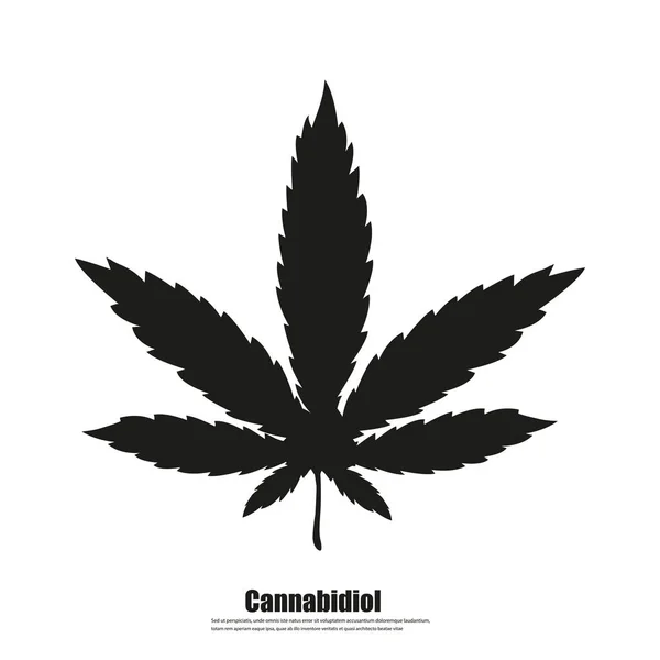 Cannabis sign icon. Vector illustration — Stock Vector