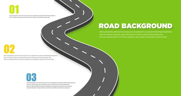 Road infographic achtergrond. Vector illustratie — Stockvector