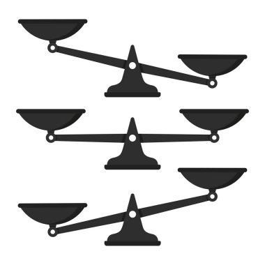 siyah ve beyaz vektör simgeleri ayarlayın. Vektör çizimi