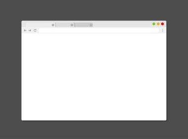 Basit tarayıcı penceresi, düz vektör illüstrasyon kavramı