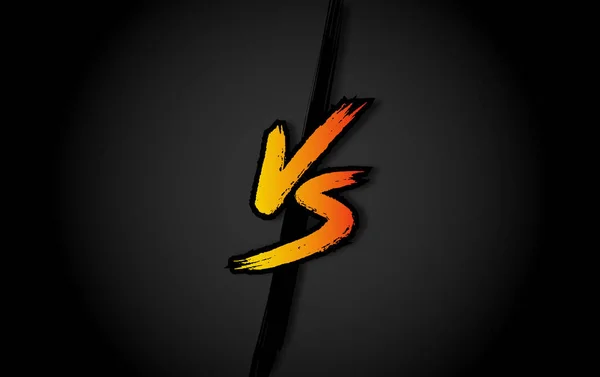 VS. Versus logo carta. Batalla vs partido, juego — Vector de stock