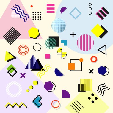 Soyut ve modaya uygun modern geometrik arka plan. Vektör arkaplanı