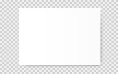 Beyaz, gerçekçi, boş bir kağıt. Vektör arkaplanı