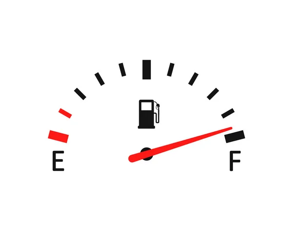 Ilustração Vetorial Digital Escala Gasolina — Vetor de Stock