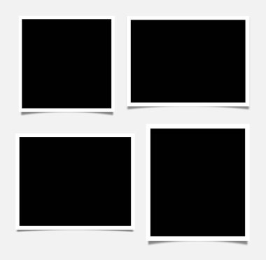 Vektör Fotoğraf çerçeve tasarımı. 4 / 1 'i ayarla