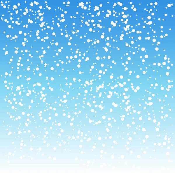 背景に白い雪が降る模様 — ストックベクタ