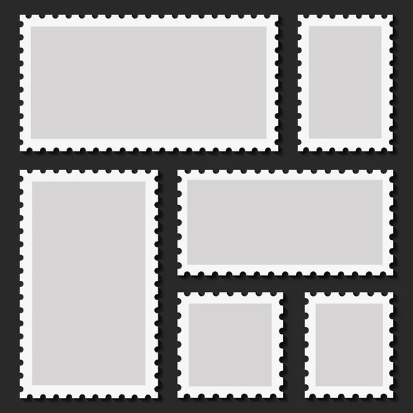 Conjunto de sello de poste antiguo retro — Archivo Imágenes Vectoriales