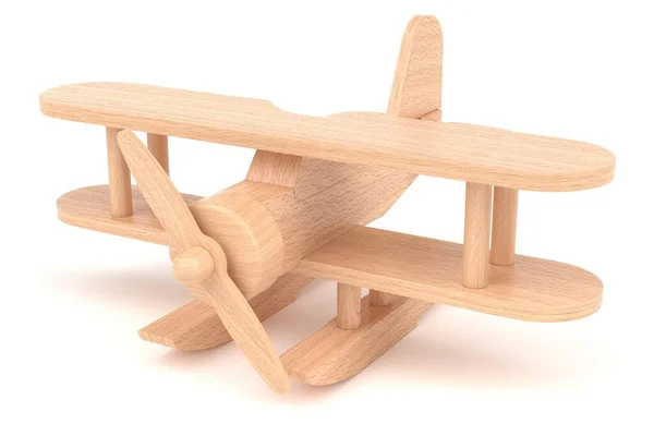 Wooden Toy Hydroplane Render — Stock Photo, Image