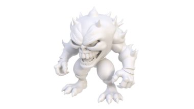 Bir canavarın 3 cg görüntüsü