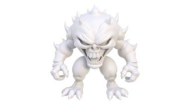 Uzaylı bir canavarın görüntüsü.