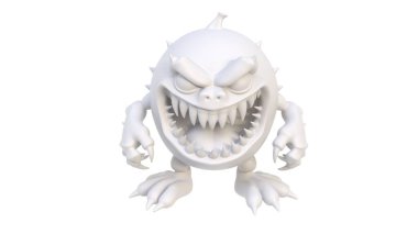 3 d render of an alien