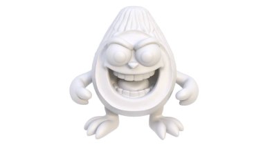 3 d cartoon ghost with halloween hat