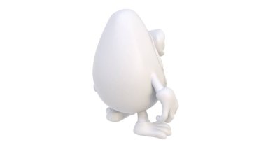 Bir çizgi film karakterinin 3 boyutlu canlandırması