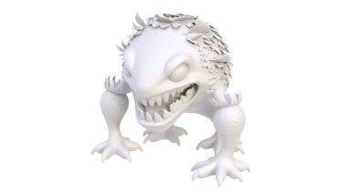 3 d render of monster