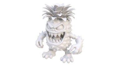 3 d render, cartoon fantasy character