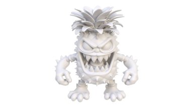 3 d illustration of a monster