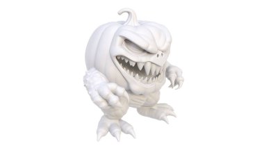 3 boyutlu karikatür karakteri - büyük gözlü hayalet