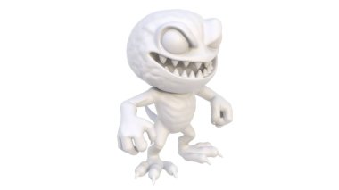 3 d render of a funny monster