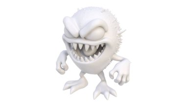 monster with a white background