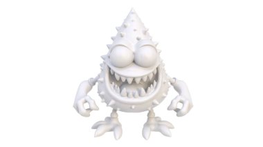 Bir uzaylının 3 boyutlu resmi