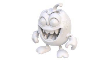 3 d cartoon character - monster