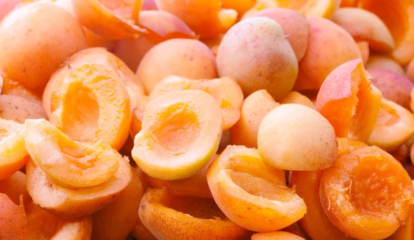 Raw Organic Apricots Seeds Prepared Drying Jam Close — Stock Photo, Image