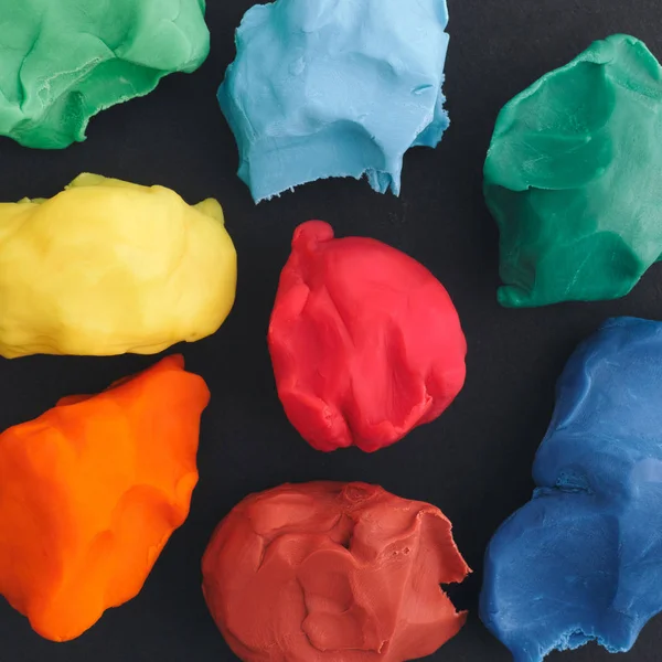 Colorful plasticine pieces — Stock Photo, Image