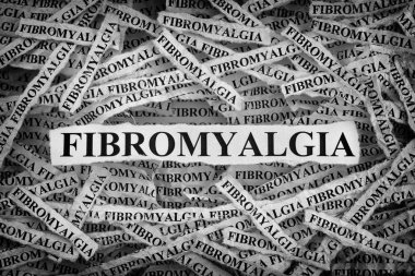 Kelime Fibromiyalji ile kağıt Yırtık parçaları