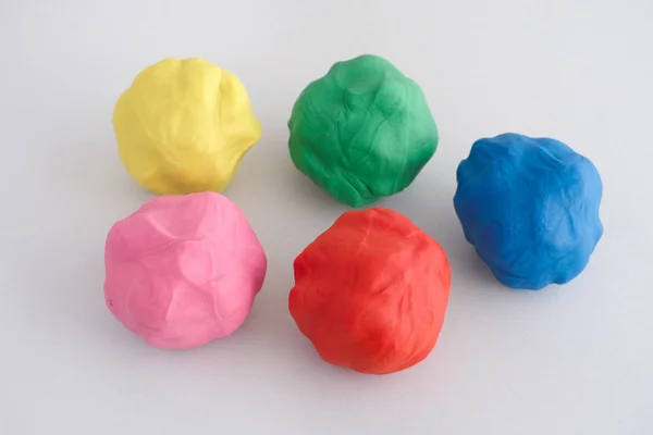 Colorful moulds of plasticine — Stock Photo, Image