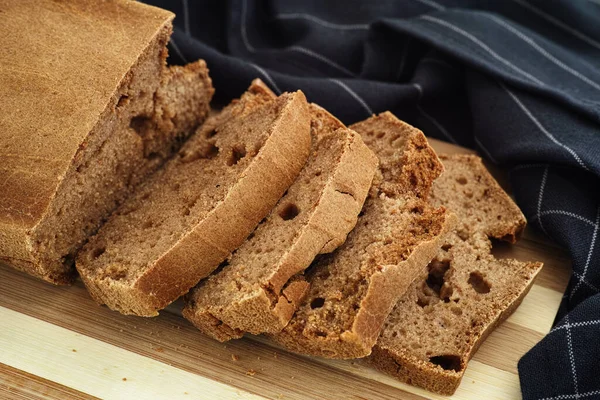 Loaf Homemade Gluten Free Bread Low Key — Stock Photo, Image