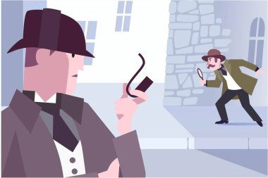 Dedektifler olay yerinde kanıt arıyorlar.