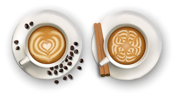 Tasses à café — Image vectorielle