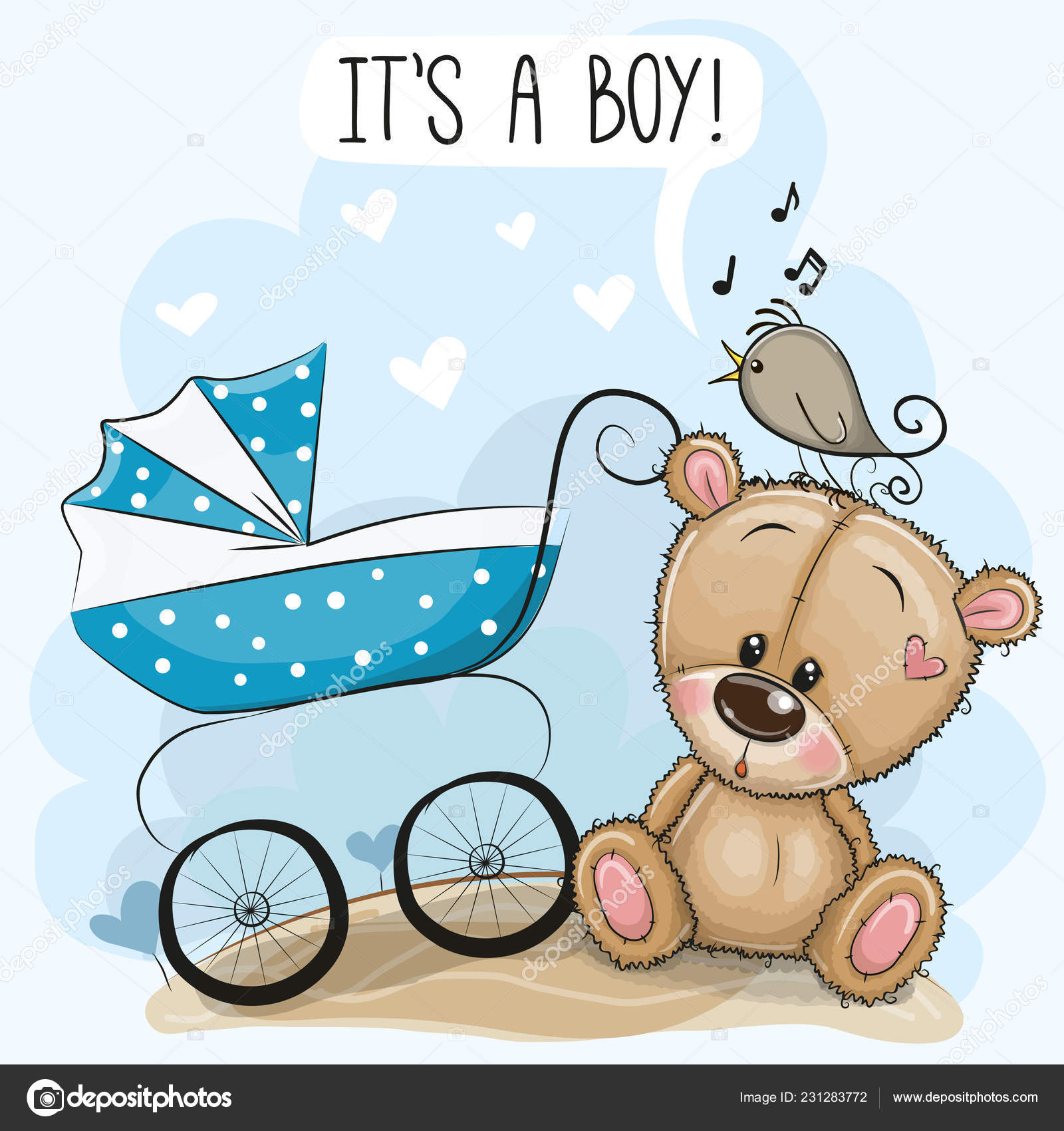 its a boy teddy bear